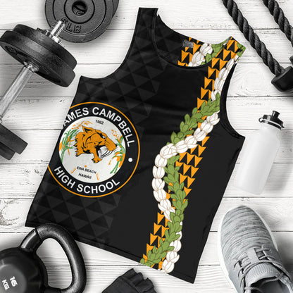 James Campbell High School Tank Top Puakenikeni Maile Flower Lei