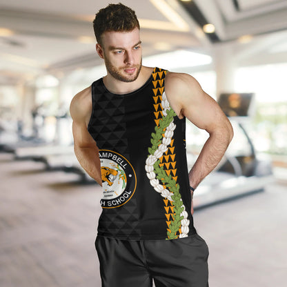James Campbell High School Tank Top Puakenikeni Maile Flower Lei