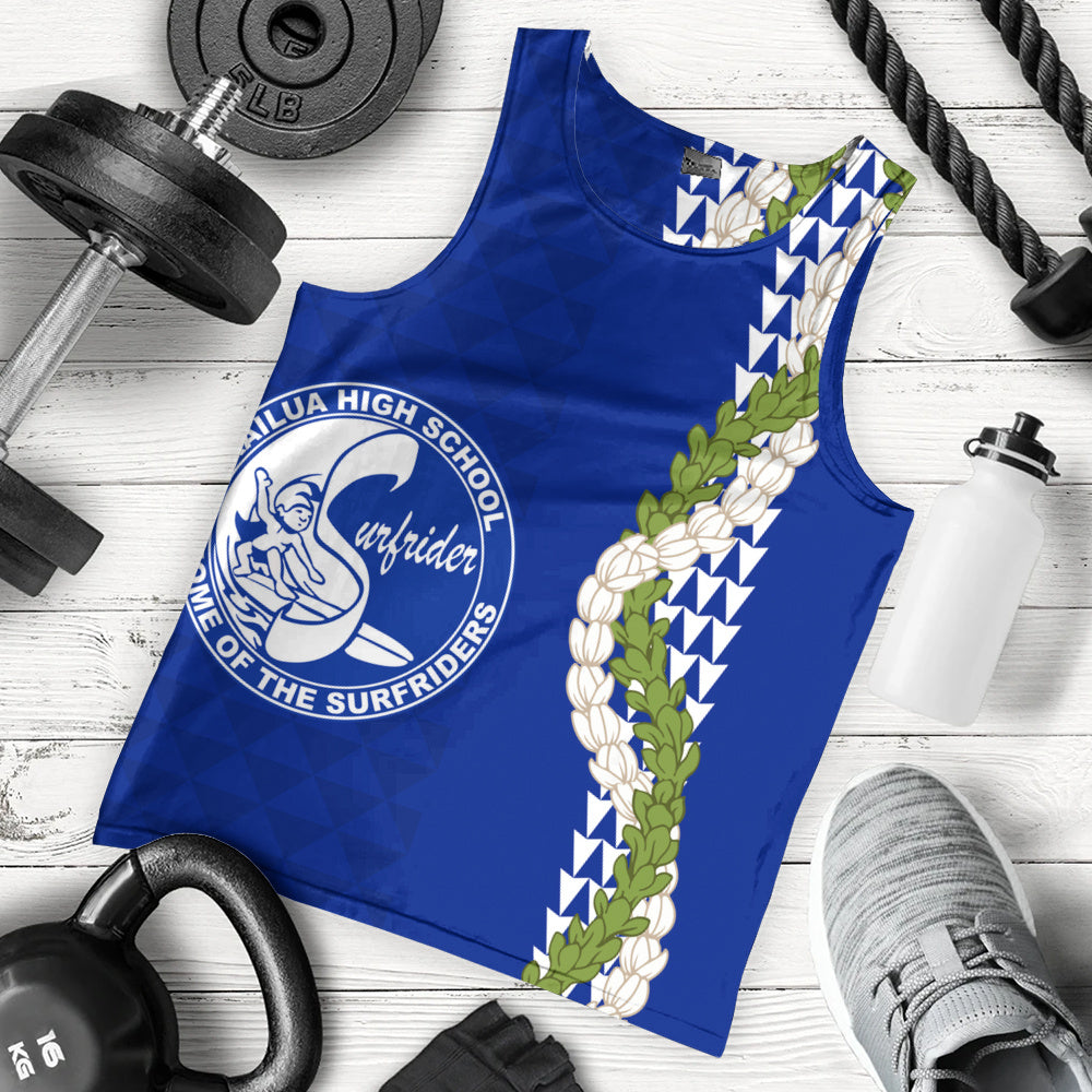 Kailua High School Tank Top Puakenikeni Maile Flower Lei