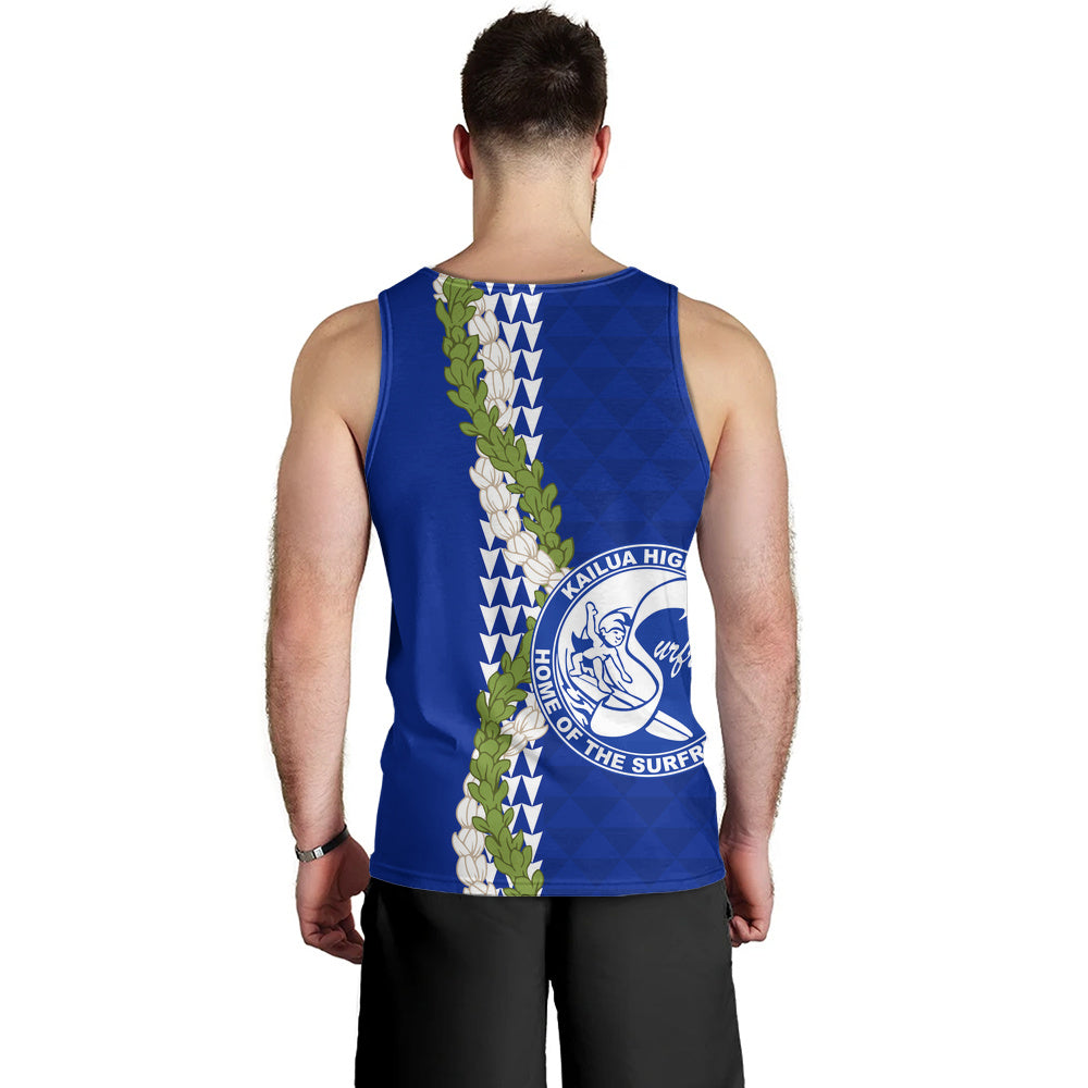 Kailua High School Tank Top Puakenikeni Maile Flower Lei