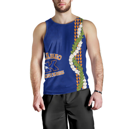 Kalaheo High School Tank Top Puakenikeni Maile Flower Lei