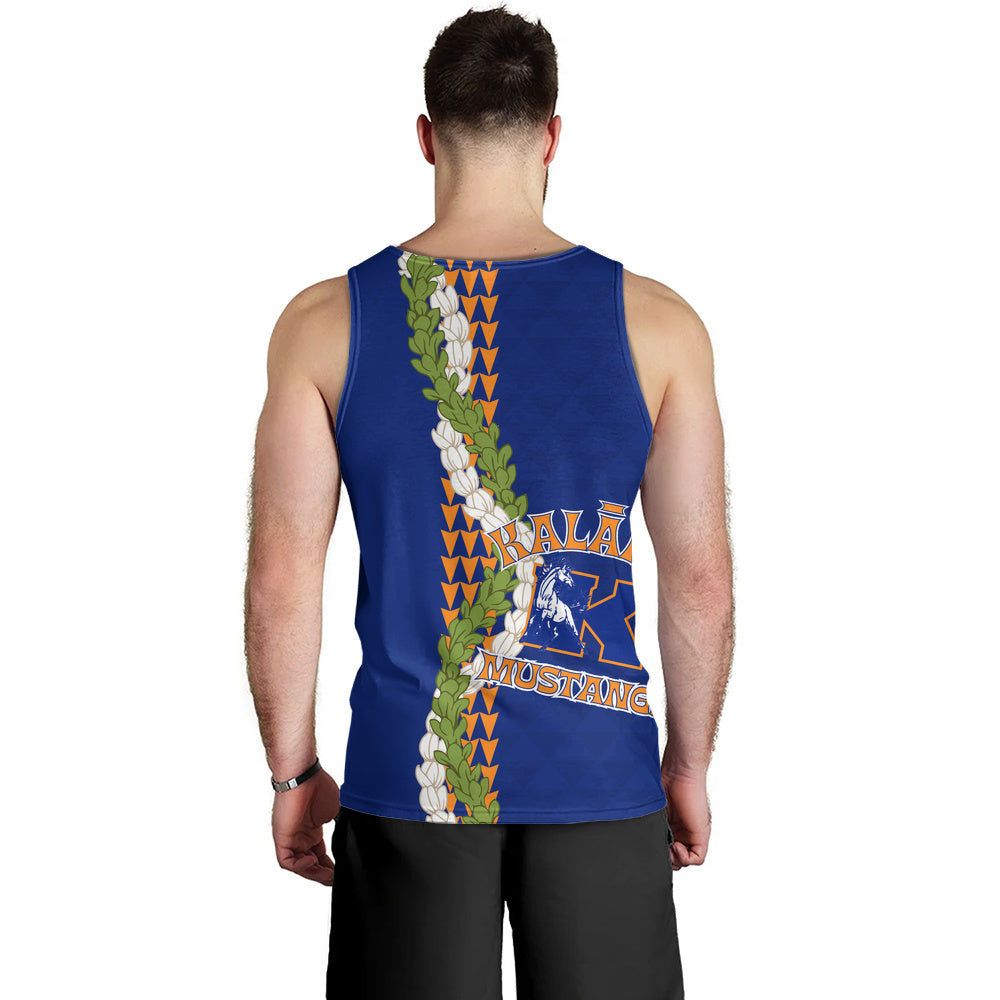 Kalaheo High School Tank Top Puakenikeni Maile Flower Lei