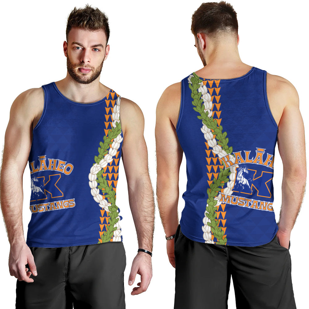 Kalaheo High School Tank Top Puakenikeni Maile Flower Lei