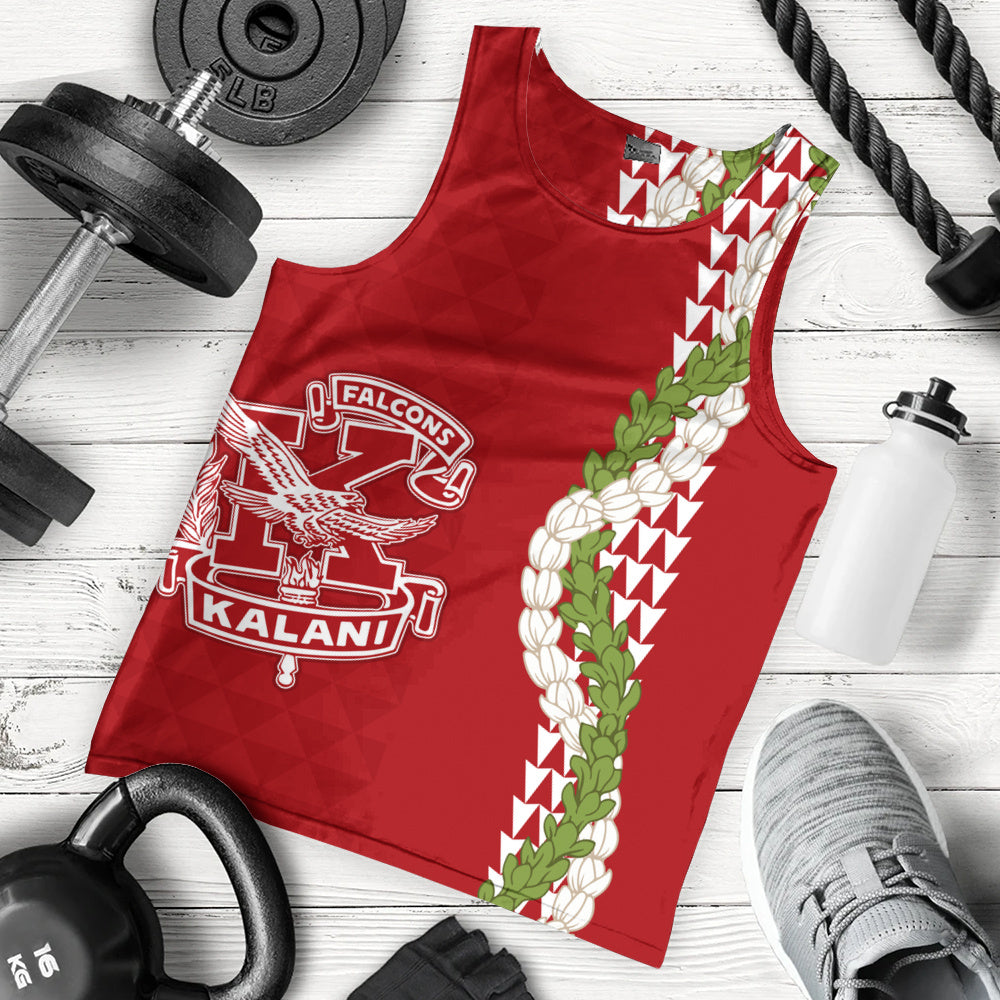 Kalani High School Tank Top Puakenikeni Maile Flower Lei