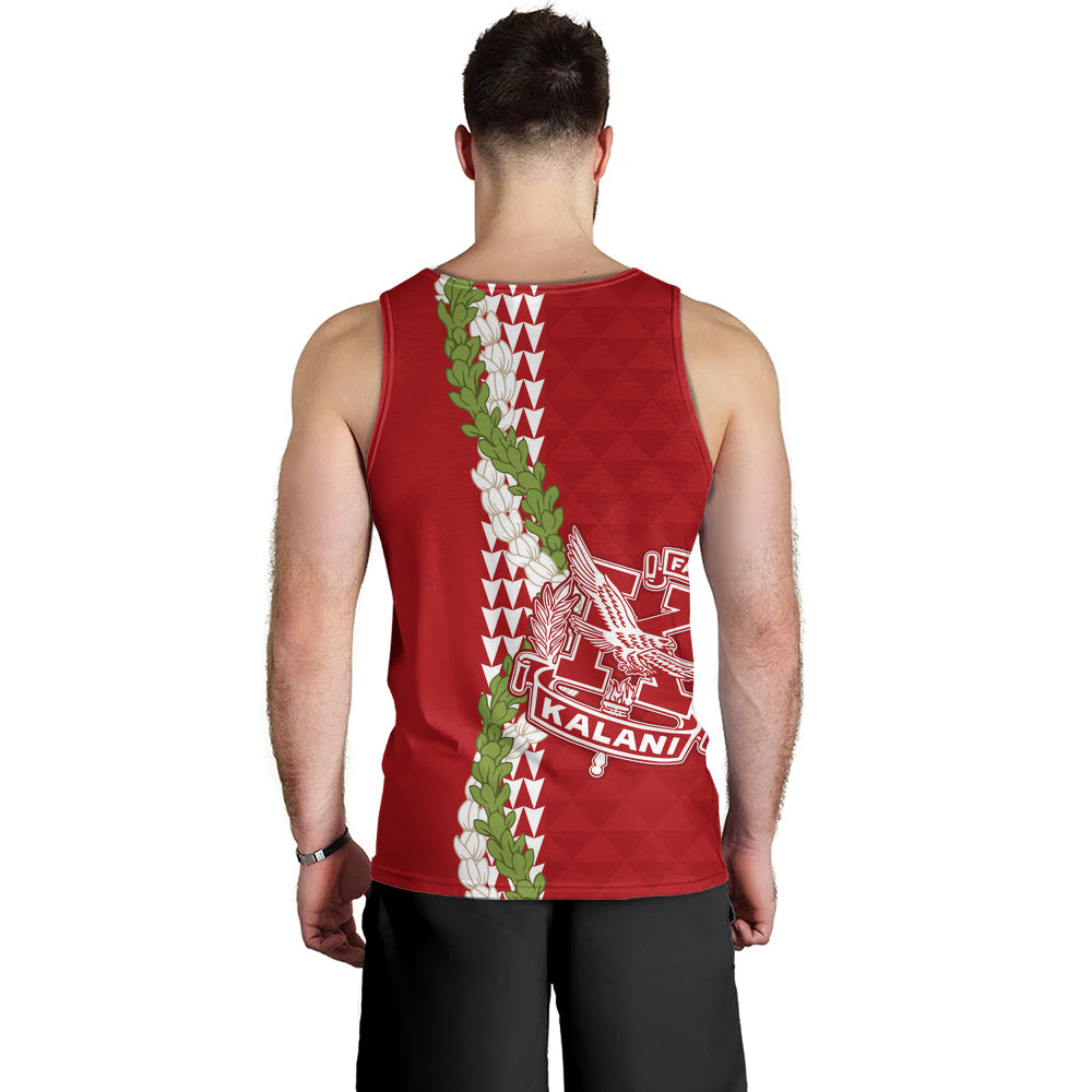 Kalani High School Tank Top Puakenikeni Maile Flower Lei