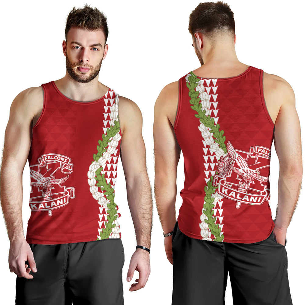 Kalani High School Tank Top Puakenikeni Maile Flower Lei
