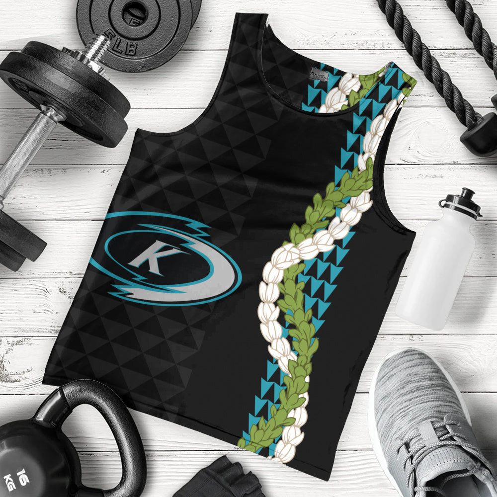 Kapolei High School Tank Top Puakenikeni Maile Flower Lei