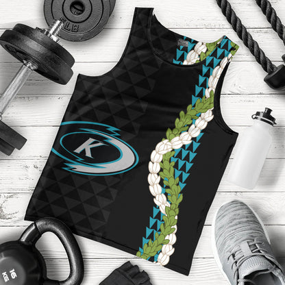 Kapolei High School Tank Top Puakenikeni Maile Flower Lei