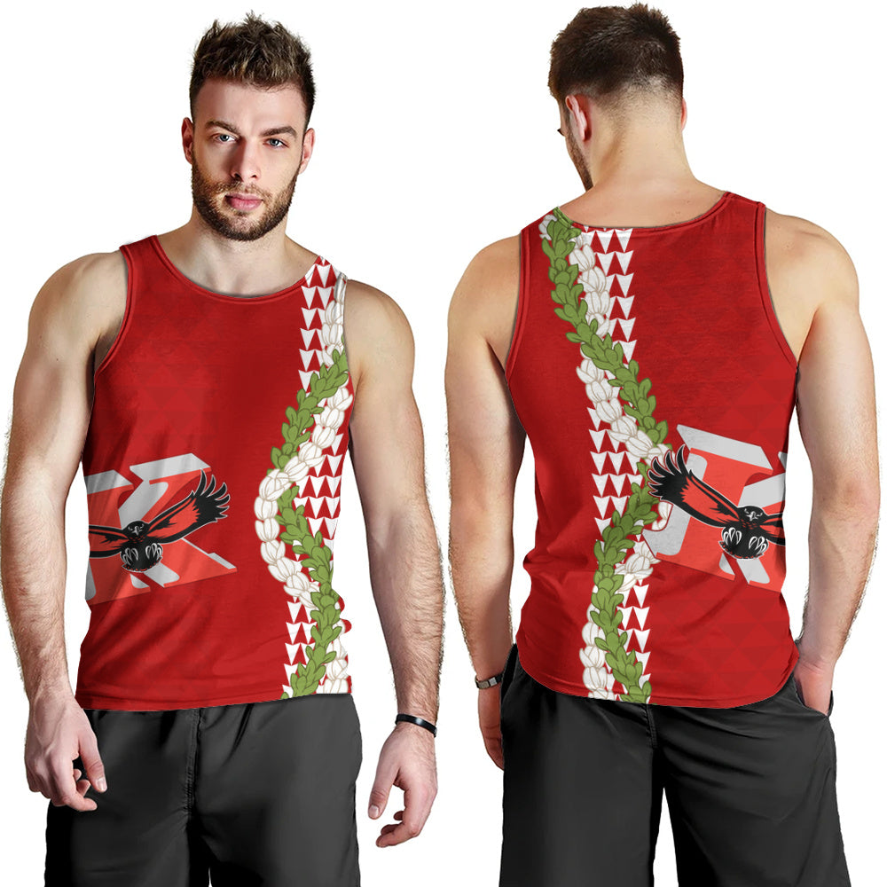 Kauai High School Tank Top Puakenikeni Maile Flower Lei