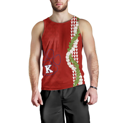 Keaʻau High School Tank Top Puakenikeni Maile Flower Lei
