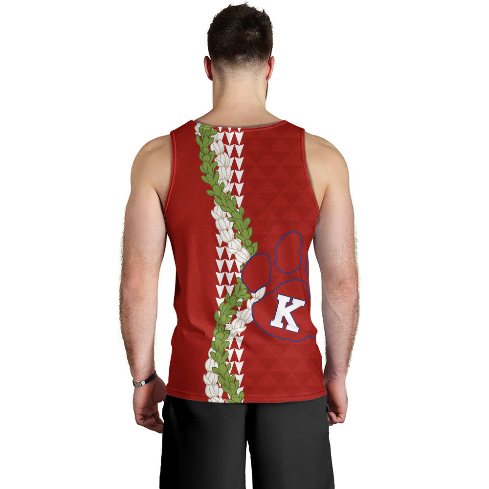 Keaʻau High School Tank Top Puakenikeni Maile Flower Lei