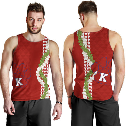 Keaʻau High School Tank Top Puakenikeni Maile Flower Lei
