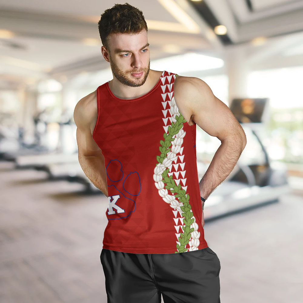 Keaʻau High School Tank Top Puakenikeni Maile Flower Lei