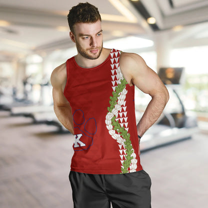 Keaʻau High School Tank Top Puakenikeni Maile Flower Lei