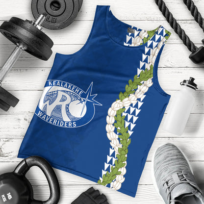 Kealakehe High School Tank Top Puakenikeni Maile Flower Lei
