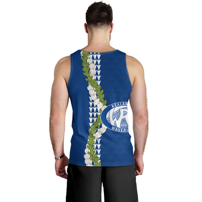 Kealakehe High School Tank Top Puakenikeni Maile Flower Lei