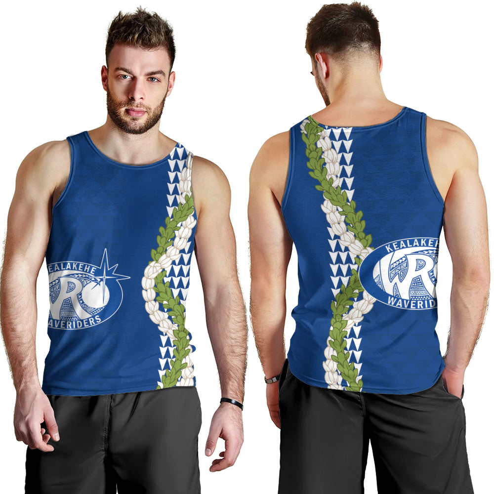 Kealakehe High School Tank Top Puakenikeni Maile Flower Lei