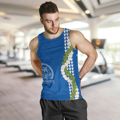 Kihei Charter School Tank Top Puakenikeni Maile Flower Lei