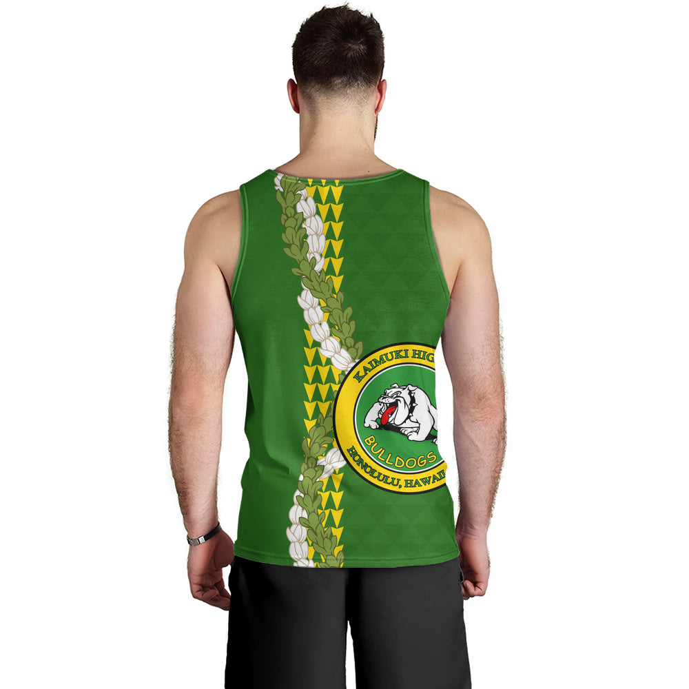Kaimuki High School Tank Top Puakenikeni Maile Flower Lei