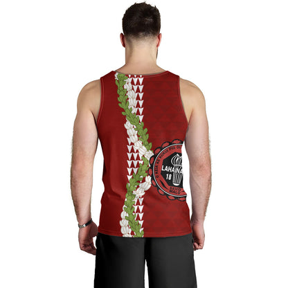 Lahainaluna High School Tank Top Puakenikeni Maile Flower Lei
