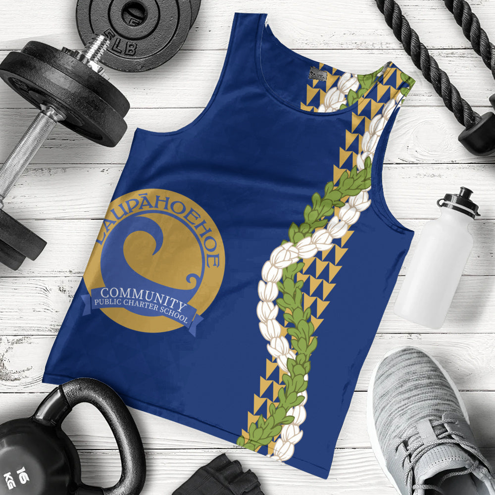 Laupāhoehoe Community Public Charter School Tank Top Puakenikeni Maile Flower Lei