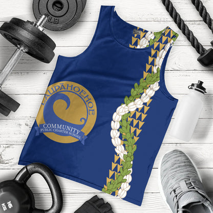 Laupāhoehoe Community Public Charter School Tank Top Puakenikeni Maile Flower Lei