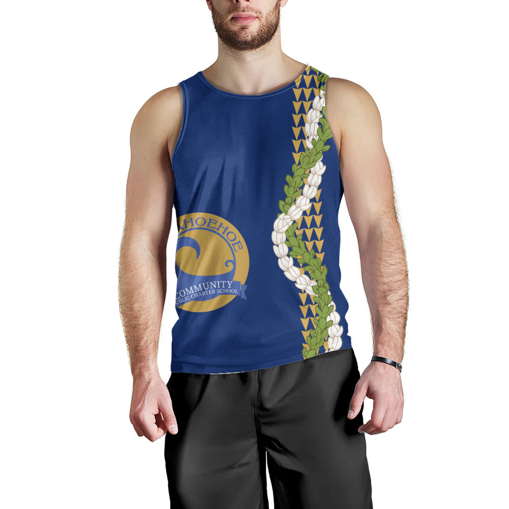 Laupāhoehoe Community Public Charter School Tank Top Puakenikeni Maile Flower Lei