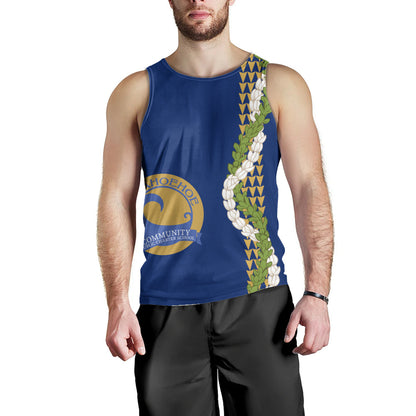 Laupāhoehoe Community Public Charter School Tank Top Puakenikeni Maile Flower Lei