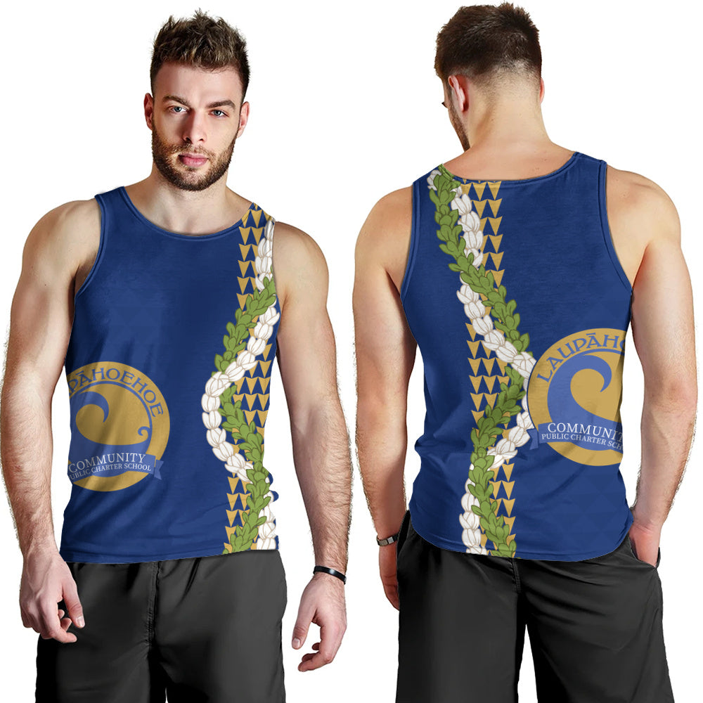 Laupāhoehoe Community Public Charter School Tank Top Puakenikeni Maile Flower Lei