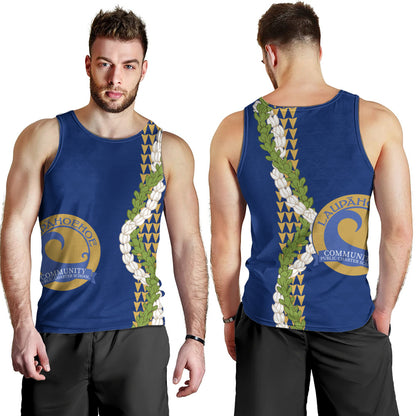 Laupāhoehoe Community Public Charter School Tank Top Puakenikeni Maile Flower Lei
