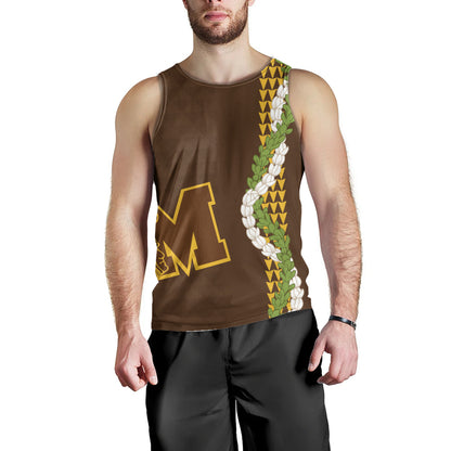 Mililani High School Tank Top Puakenikeni Maile Flower Lei