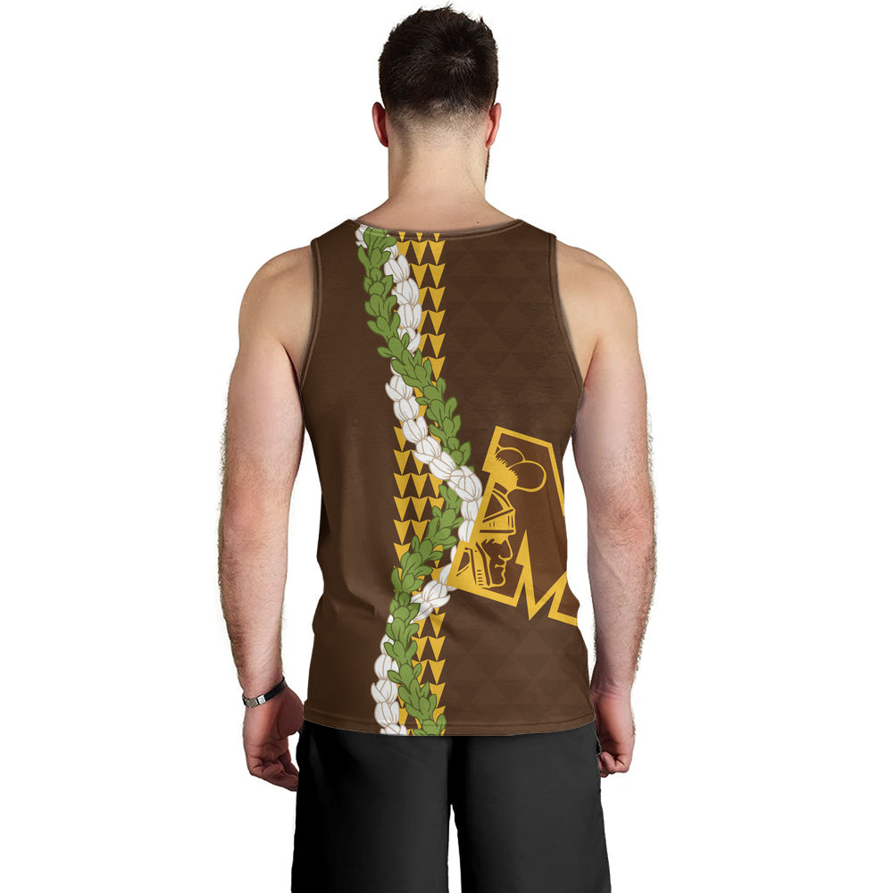 Mililani High School Tank Top Puakenikeni Maile Flower Lei