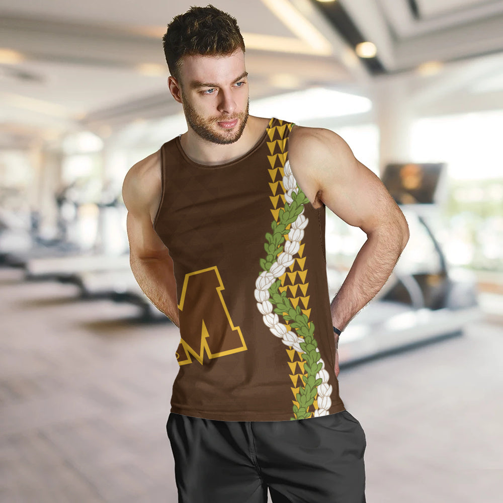 Mililani High School Tank Top Puakenikeni Maile Flower Lei