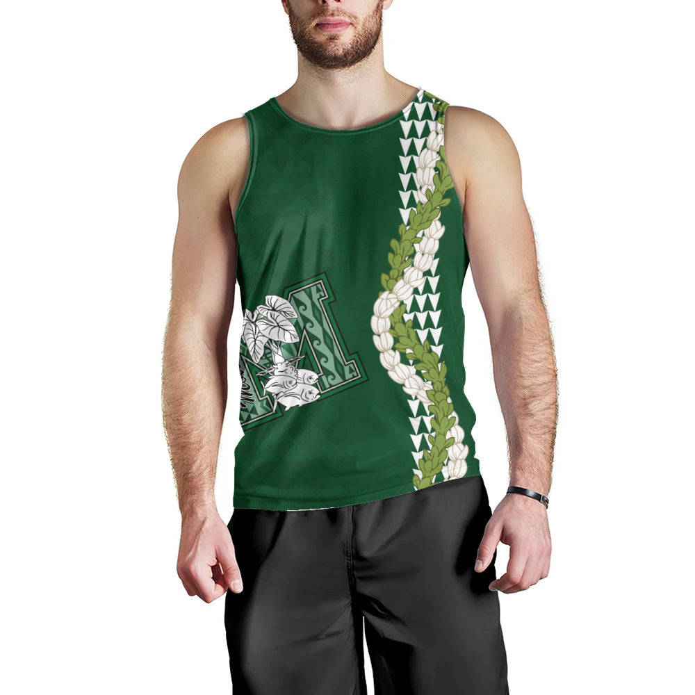 Molokaʻi High School Tank Top Puakenikeni Maile Flower Lei
