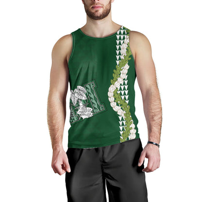Molokaʻi High School Tank Top Puakenikeni Maile Flower Lei
