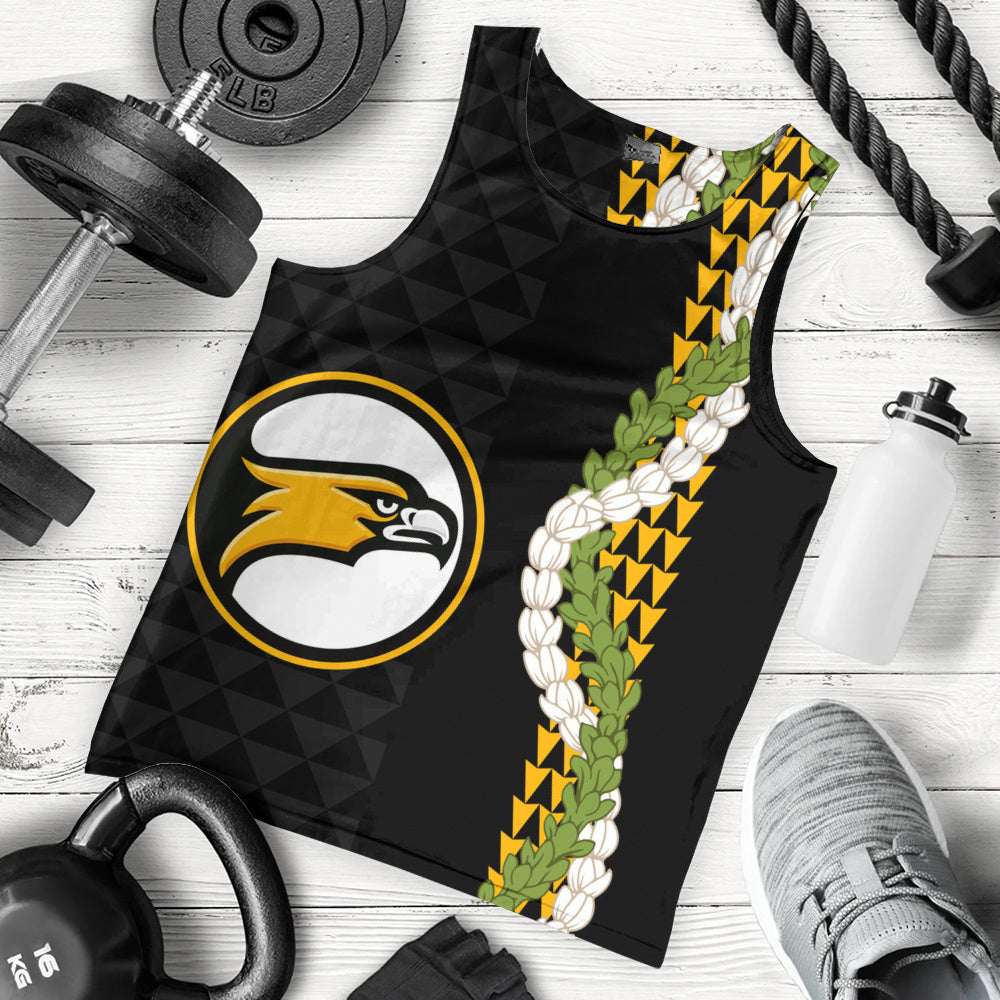 Nanakuli High and Intermediate School Tank Top Puakenikeni Maile Flower Lei