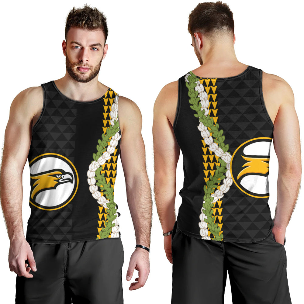 Nanakuli High and Intermediate School Tank Top Puakenikeni Maile Flower Lei