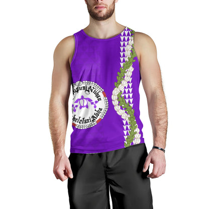 Ni'ihau High and Elementary School Tank Top Puakenikeni Maile Flower Lei