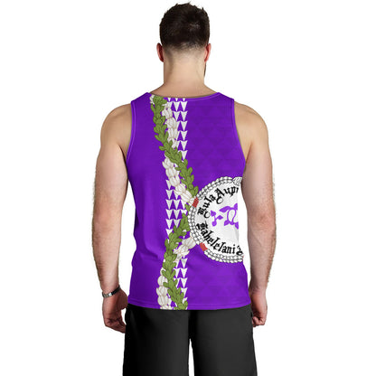 Ni'ihau High and Elementary School Tank Top Puakenikeni Maile Flower Lei
