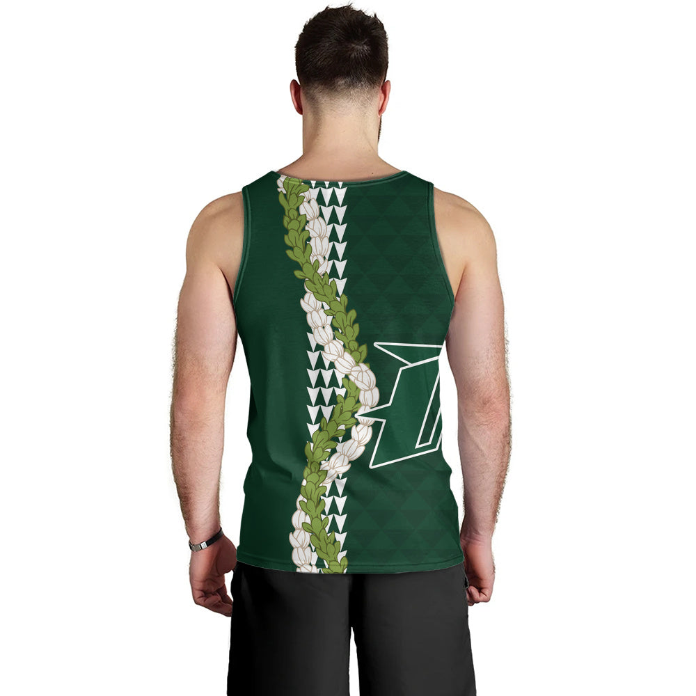 Pahoa High and Intermediate School Tank Top Puakenikeni Maile Flower Lei