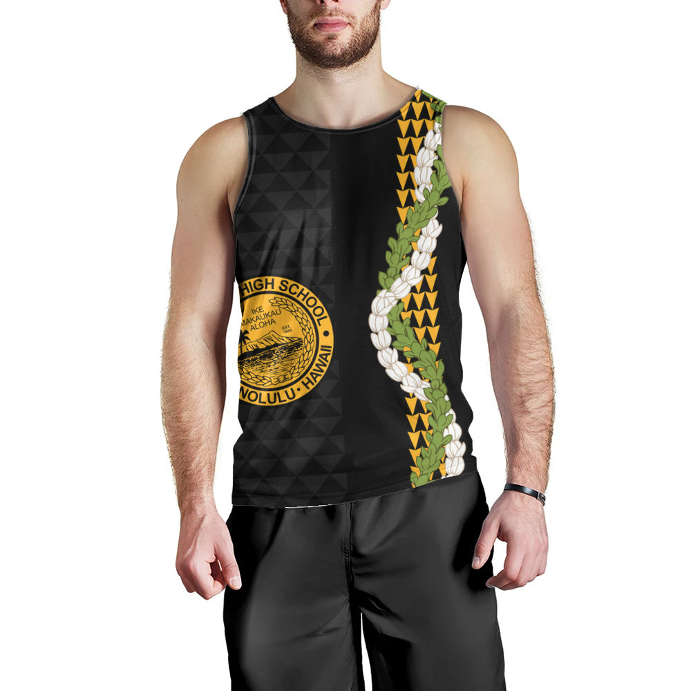 President William McKinley High School Tank Top Puakenikeni Maile Flower Lei