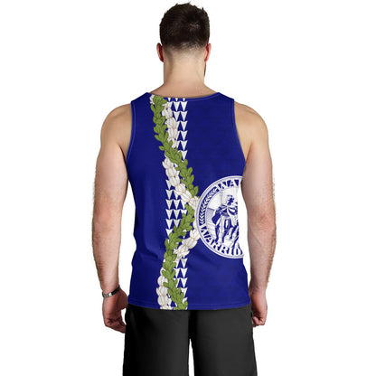 Waiakea High School Tank Top Puakenikeni Maile Flower Lei