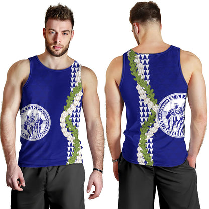 Waiakea High School Tank Top Puakenikeni Maile Flower Lei