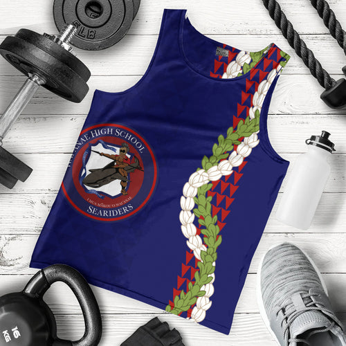 Waianae High School Tank Top Puakenikeni Maile Flower Lei
