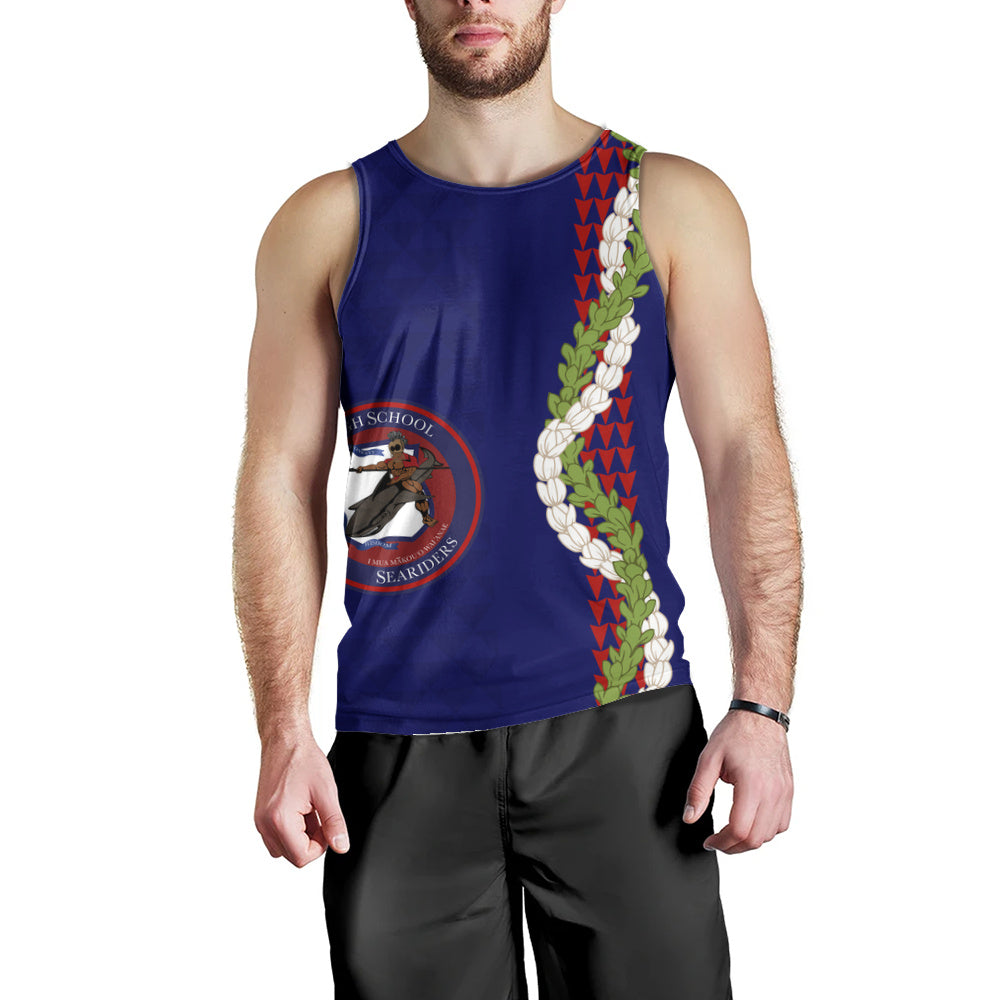 Waianae High School Tank Top Puakenikeni Maile Flower Lei