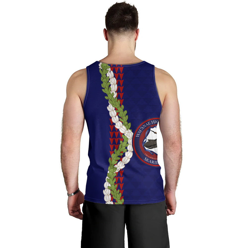 Waianae High School Tank Top Puakenikeni Maile Flower Lei