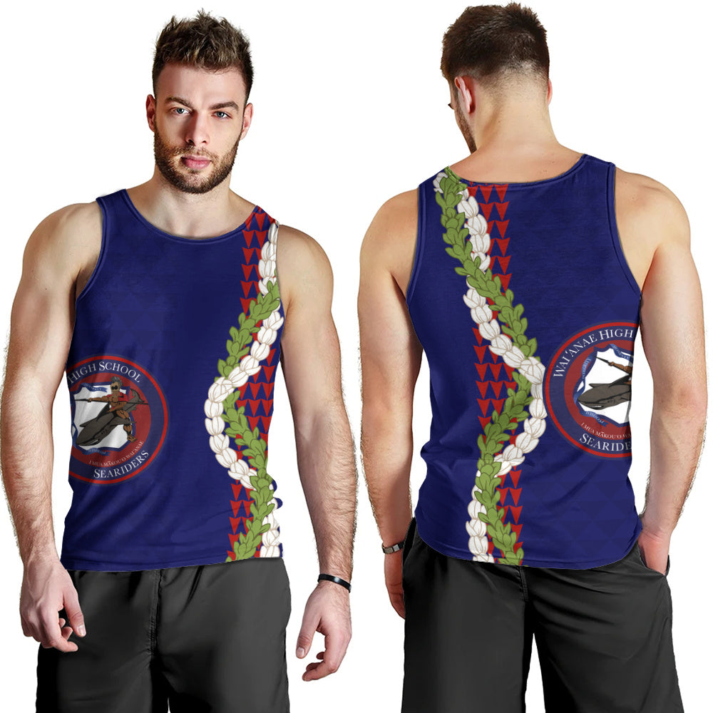 Waianae High School Tank Top Puakenikeni Maile Flower Lei