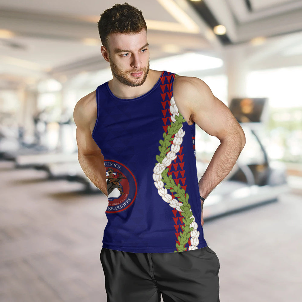 Waianae High School Tank Top Puakenikeni Maile Flower Lei