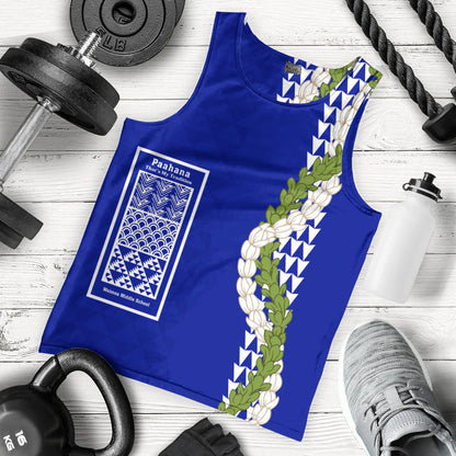 Waimea Middle Public Conversion Charter School Tank Top Puakenikeni Maile Flower Lei
