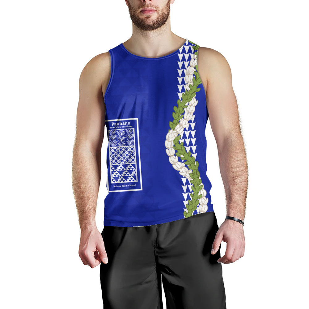 Waimea Middle Public Conversion Charter School Tank Top Puakenikeni Maile Flower Lei